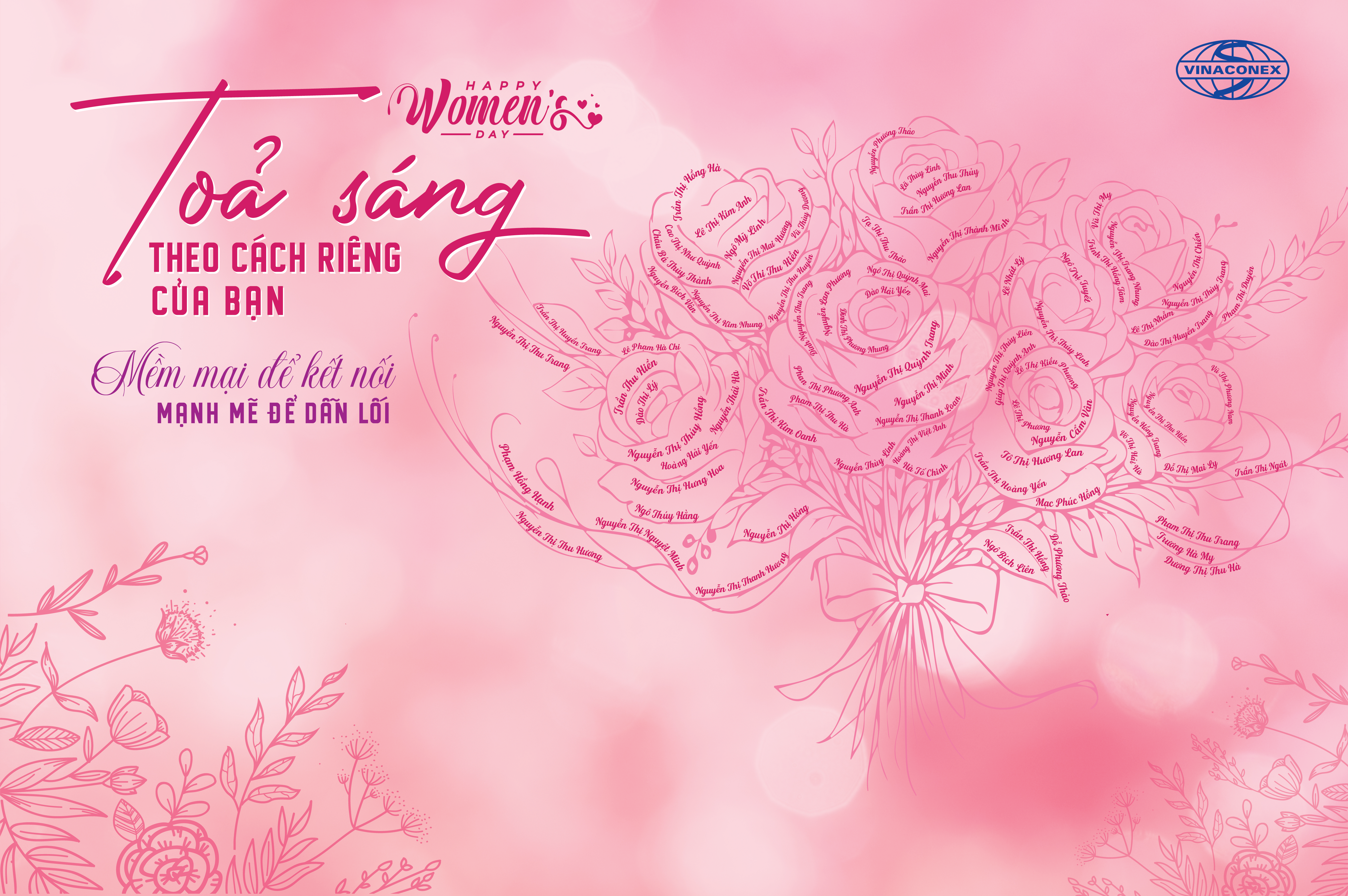 VINACONEX chúc mừng ngày Quốc tế Phụ nữ 8/3: Tỏa sáng theo cách riêng của bạn