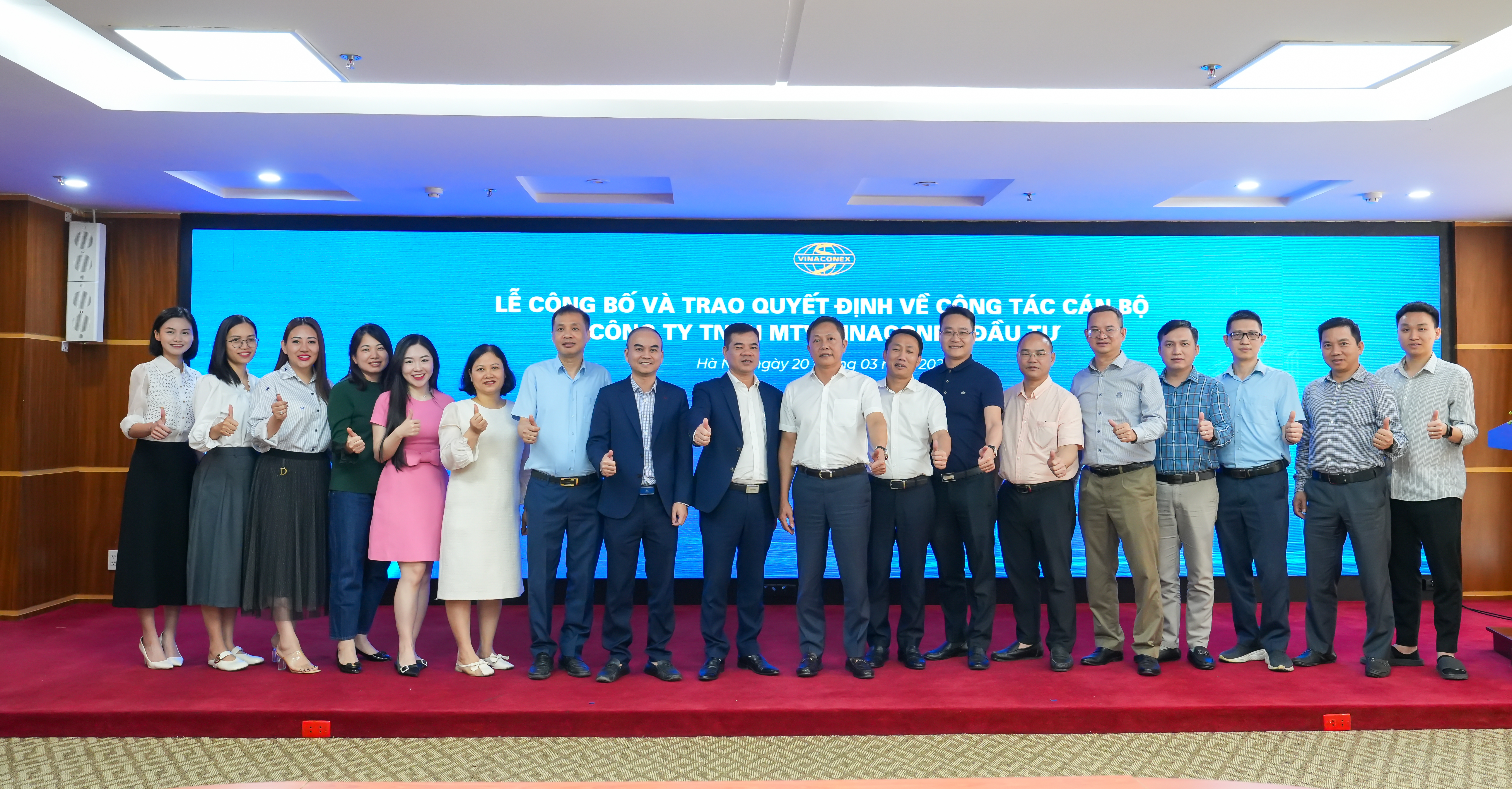 Tổng công ty kiện toàn nhân sự tại VINACONEX INVEST