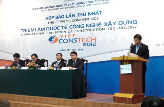 VIETCONSTECH 2012: Triển lãm hàng đầu  về lĩnh vực KHCN của ngành xây dựng Việt Nam
