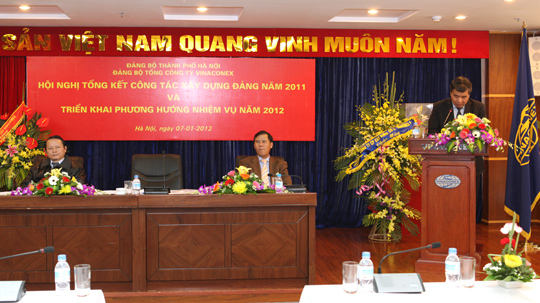 Hội nghị Tổng kết công tác Đảng năm 2011 và triển khai nhiệm vụ năm 2012 Đảng bộ TCT VINACONEX