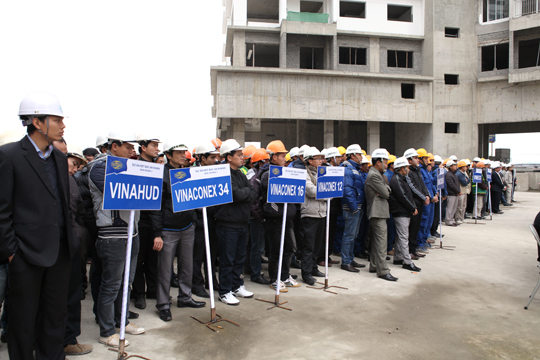VINACONEX ra quân đầu năm Nhâm Thìn 2012 tại các công trường, dự án trên cả nước