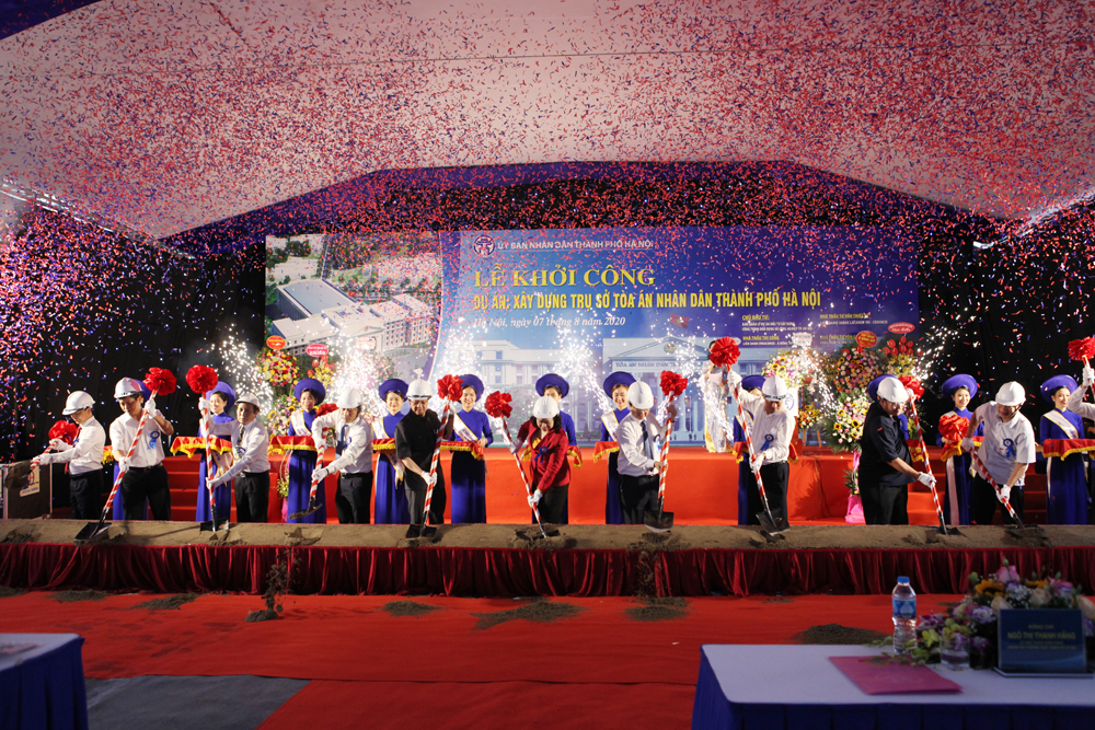THE HEADQUARTERS CONSTRUCTION PROJECT FOR HANOI PEOPLE'S COURT KICKS OFF