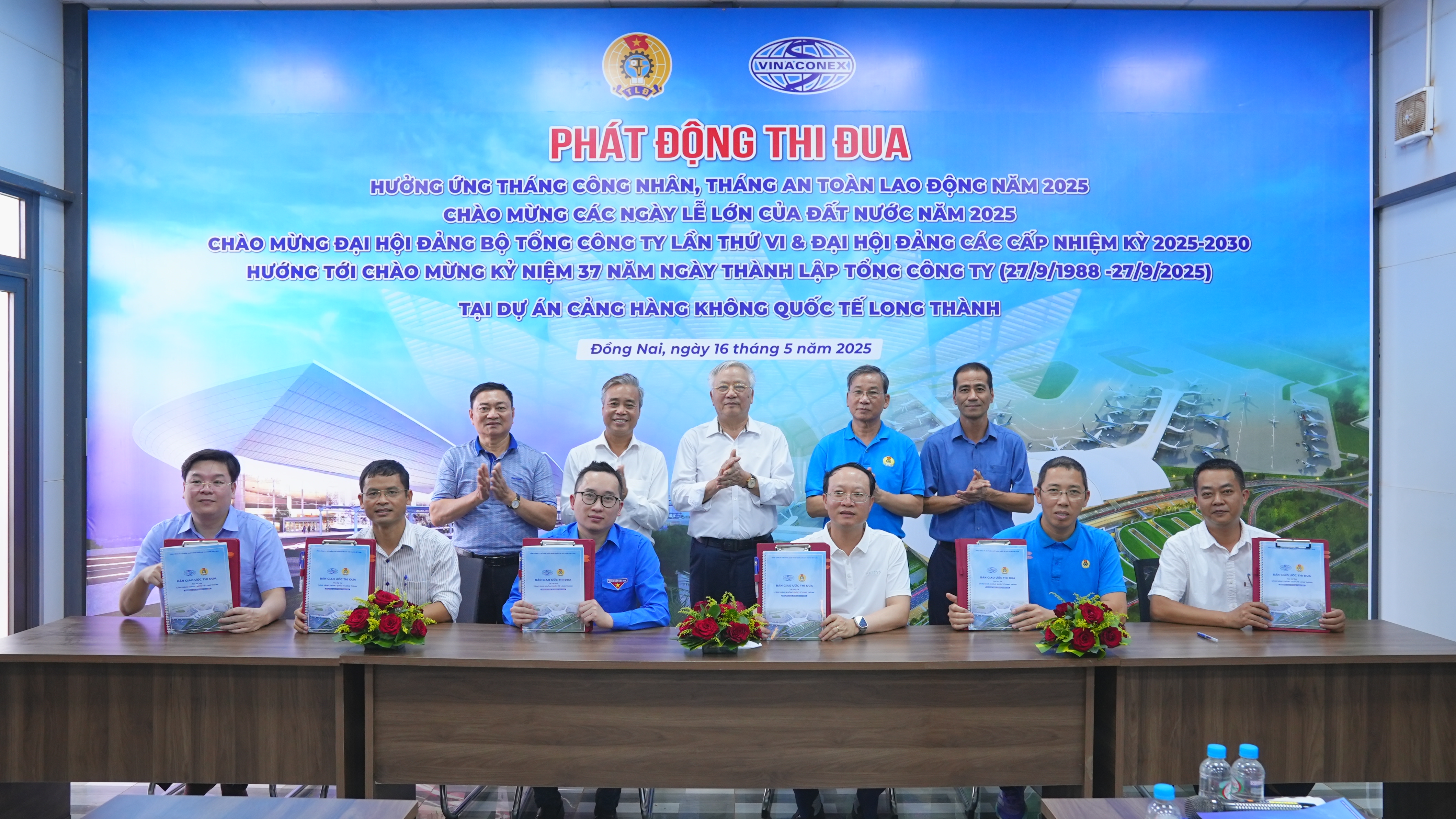 VINACONEX phát động thi đua năm 2025 tại Dự án Cảng hàng không Quốc tế Long Thành