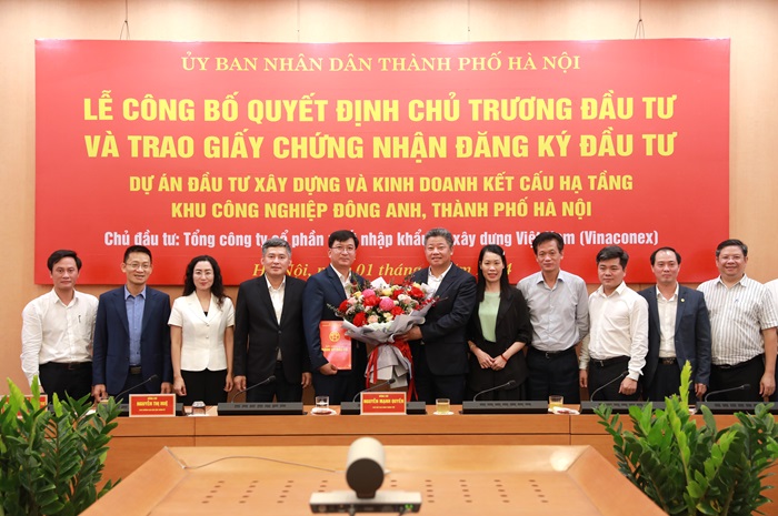 HANOI APPROVES INVESTMENT LICENSE FOR CONSTRUCTION INVESTMENT AND INFRASTRUCTURE BUSINESS OF DONG ANH INDUSTRIAL PARK