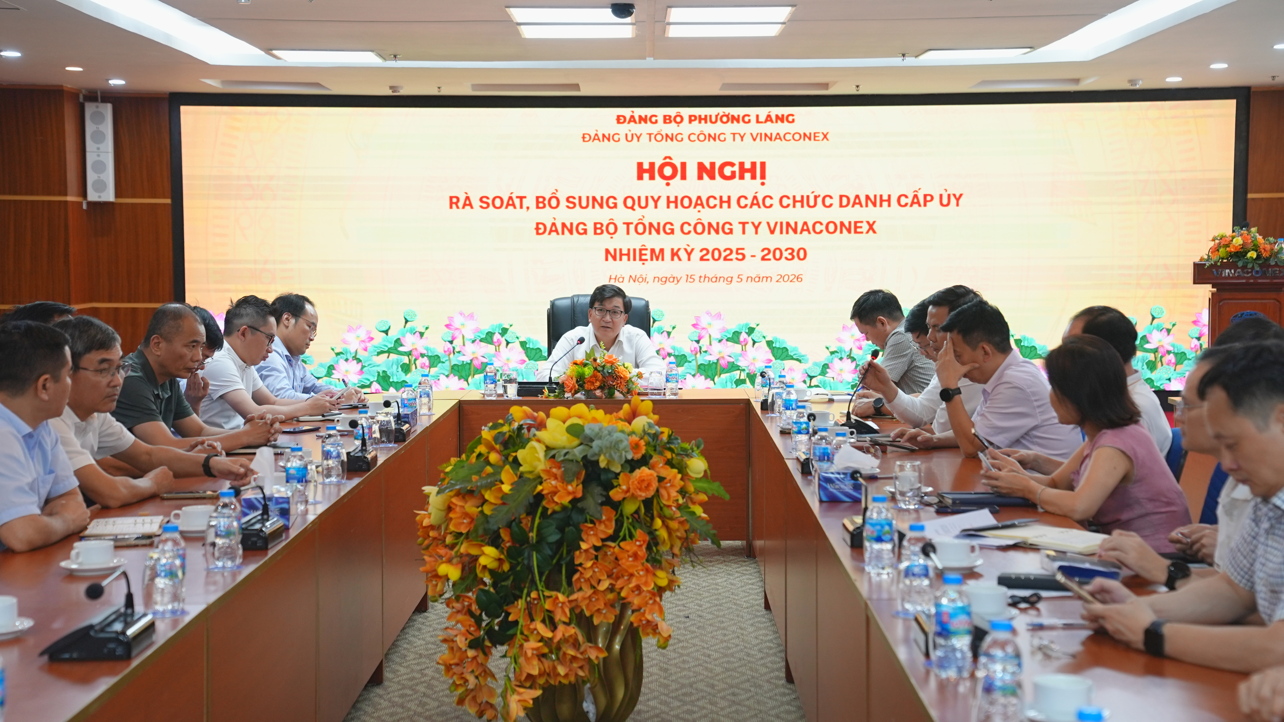 HỘI NGHỊ RÀ SOÁT, BỔ SUNG QUY HOẠCH CÁC CHỨC DANH CẤP UỶ ĐẢNG BỘ TỔNG CÔNG TY VINACONEX NHIỆM KỲ 2025 - 2030
