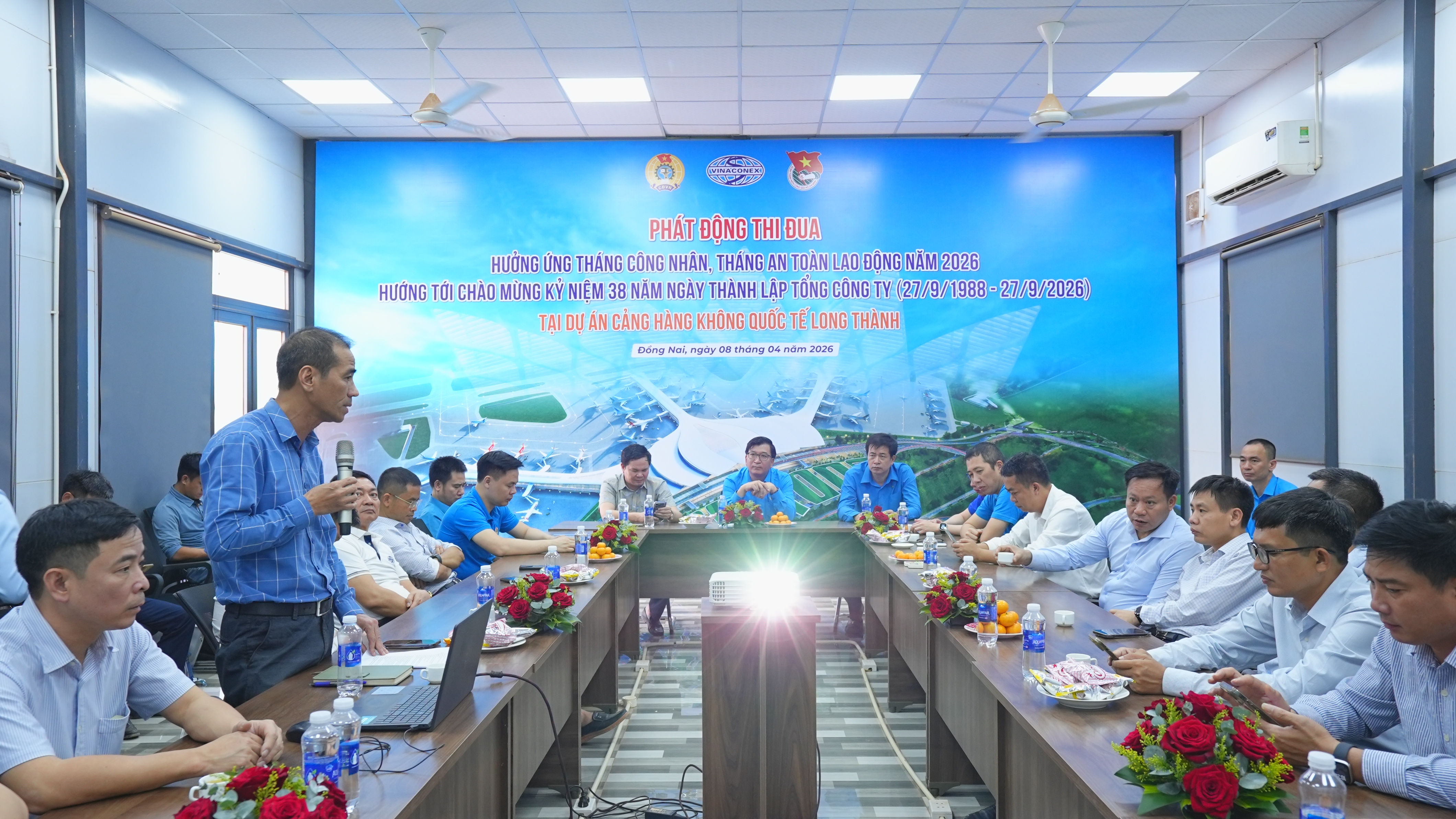 VINACONEX phát động thi đua tại dự án cảng HKQT Long Thành và các dự án vùng phía Nam