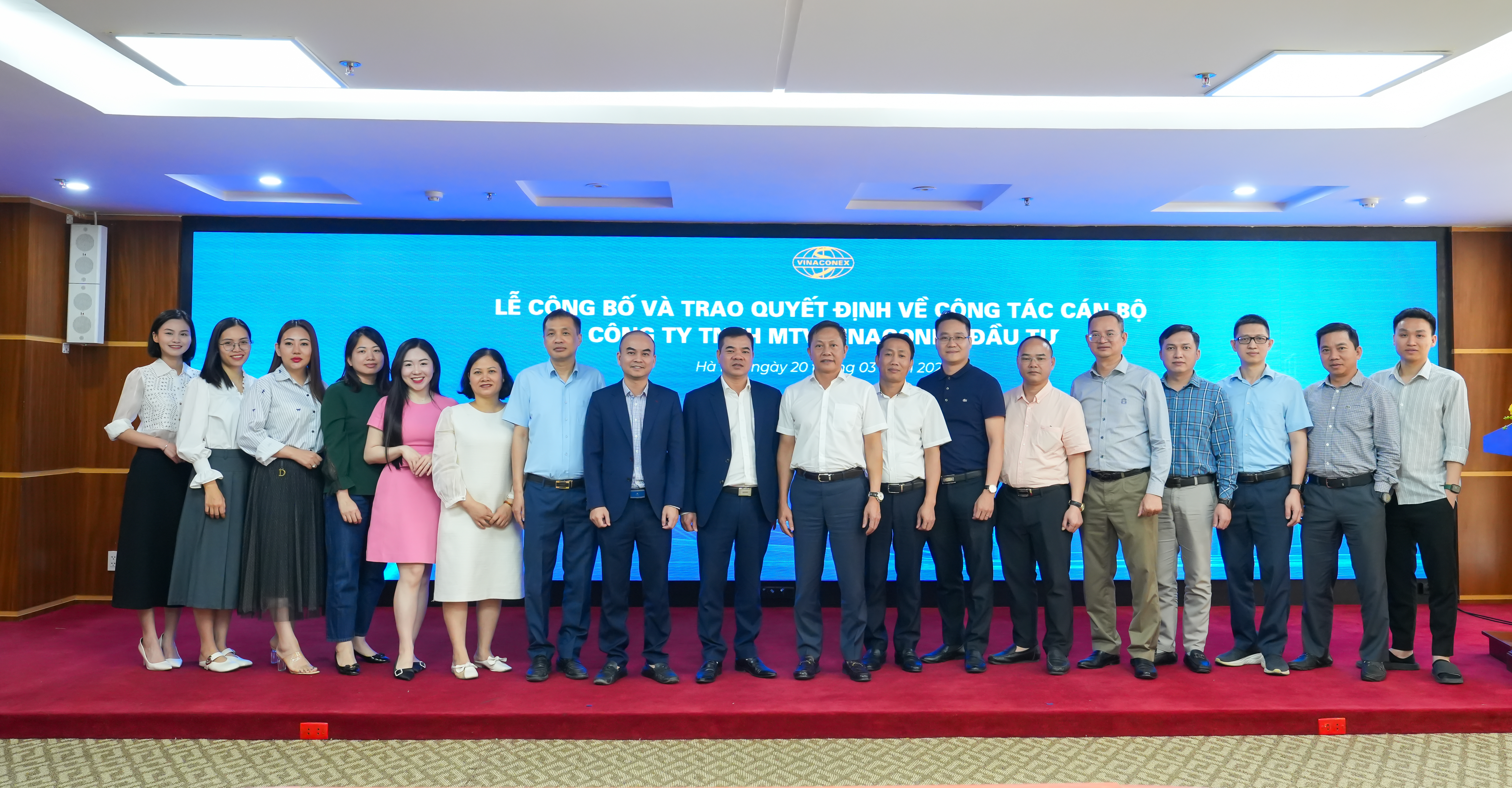 Tổng công ty kiện toàn nhân sự tại VINACONEX INVEST