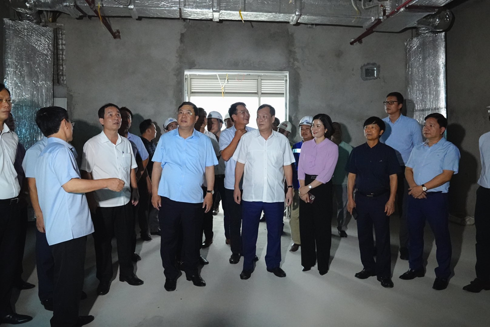 PROVINCIAL PARTY COMMITTEE CONDUCTS INSPECTION OF NAM DINH PROVINCIAL GENERAL HOSPITAL'S CONSTRUCTION PROGRESS