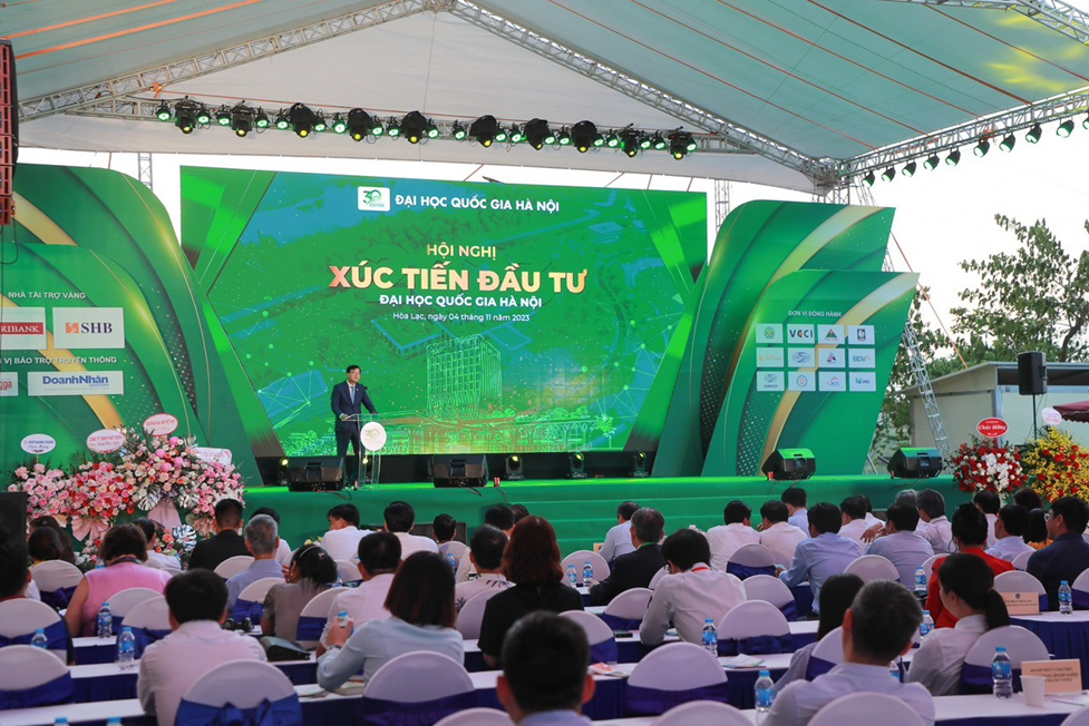 Vinaconex tham dự Hội nghị Xúc tiến đầu tư Đại học Quốc gia Hà Nội năm 2023