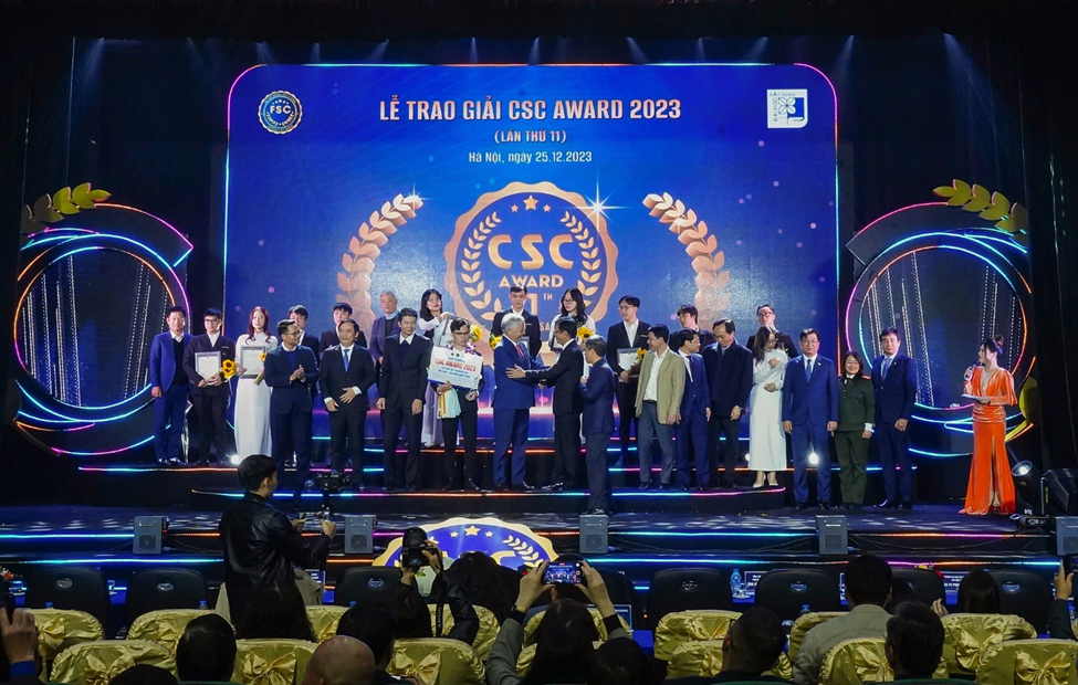 VINACONEX ACCOMPANYING WITH CSC AWARD 2023 – AWARD FOR EXCELLENT STUDENTS OF HANOI UNIVERSITY OF CIVIL ENGINEERING