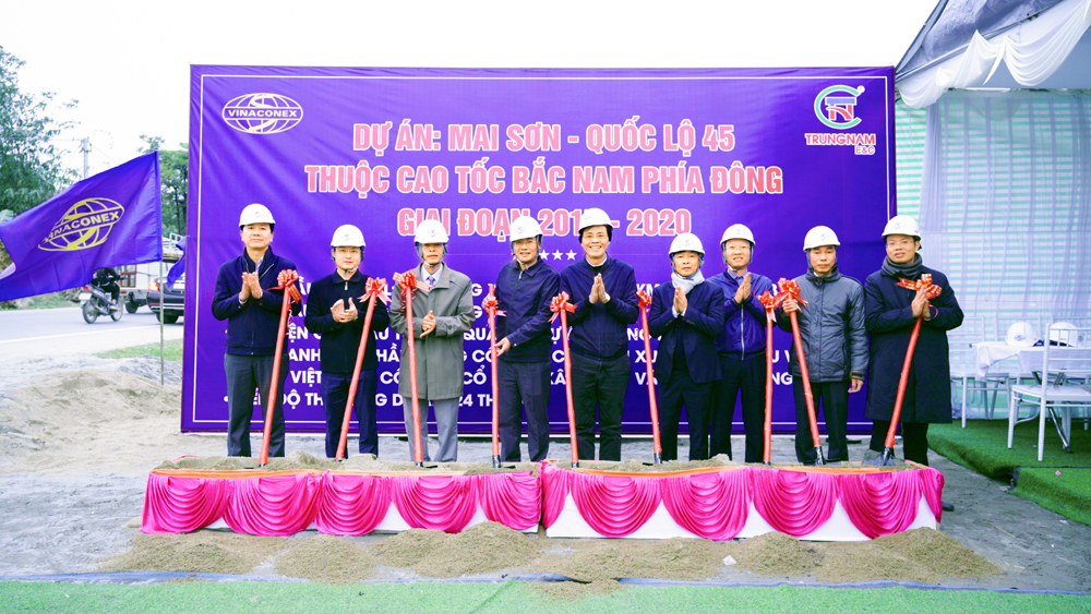 Khởi công Gói thầu XL-14 đoạn Mai Sơn – Quốc lộ 45, dự án cao tốc Bắc – Nam