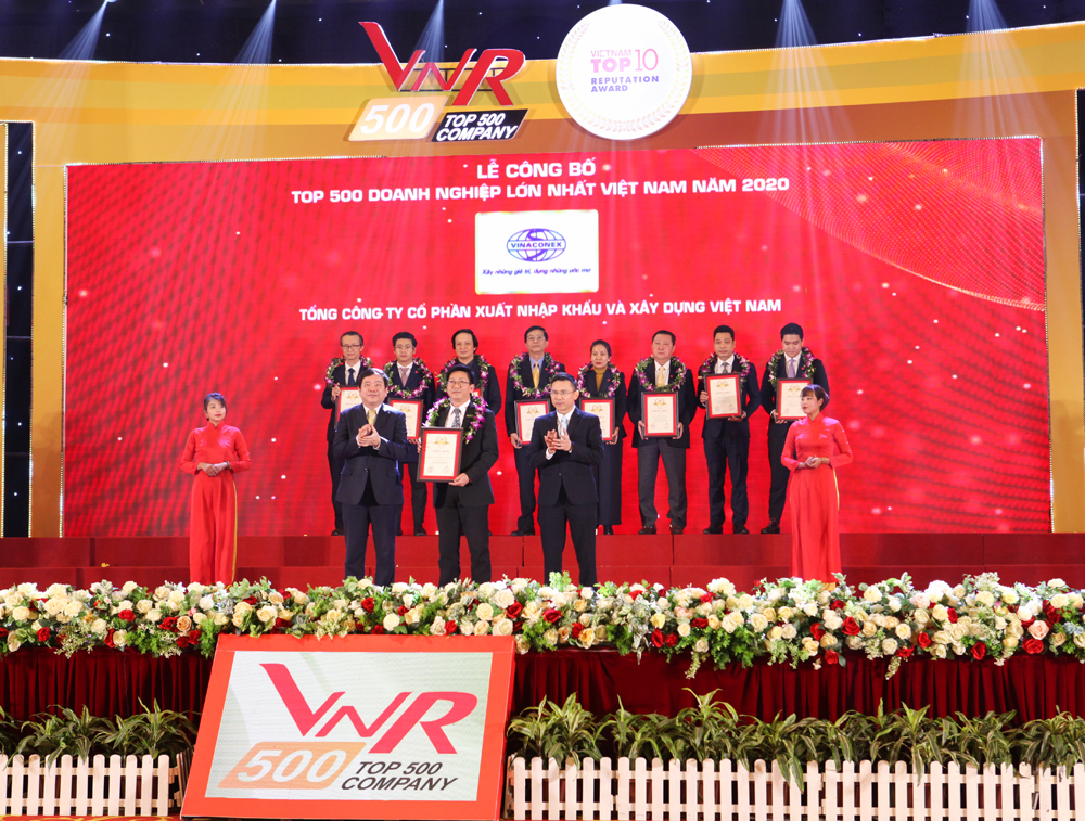 VINACONEX ENTERS TOP 5 LARGEST CONSTRUCTION ENTERPRISES IN VIETNAM
