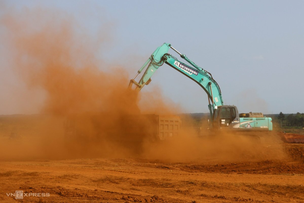 Long Thanh airport construction site