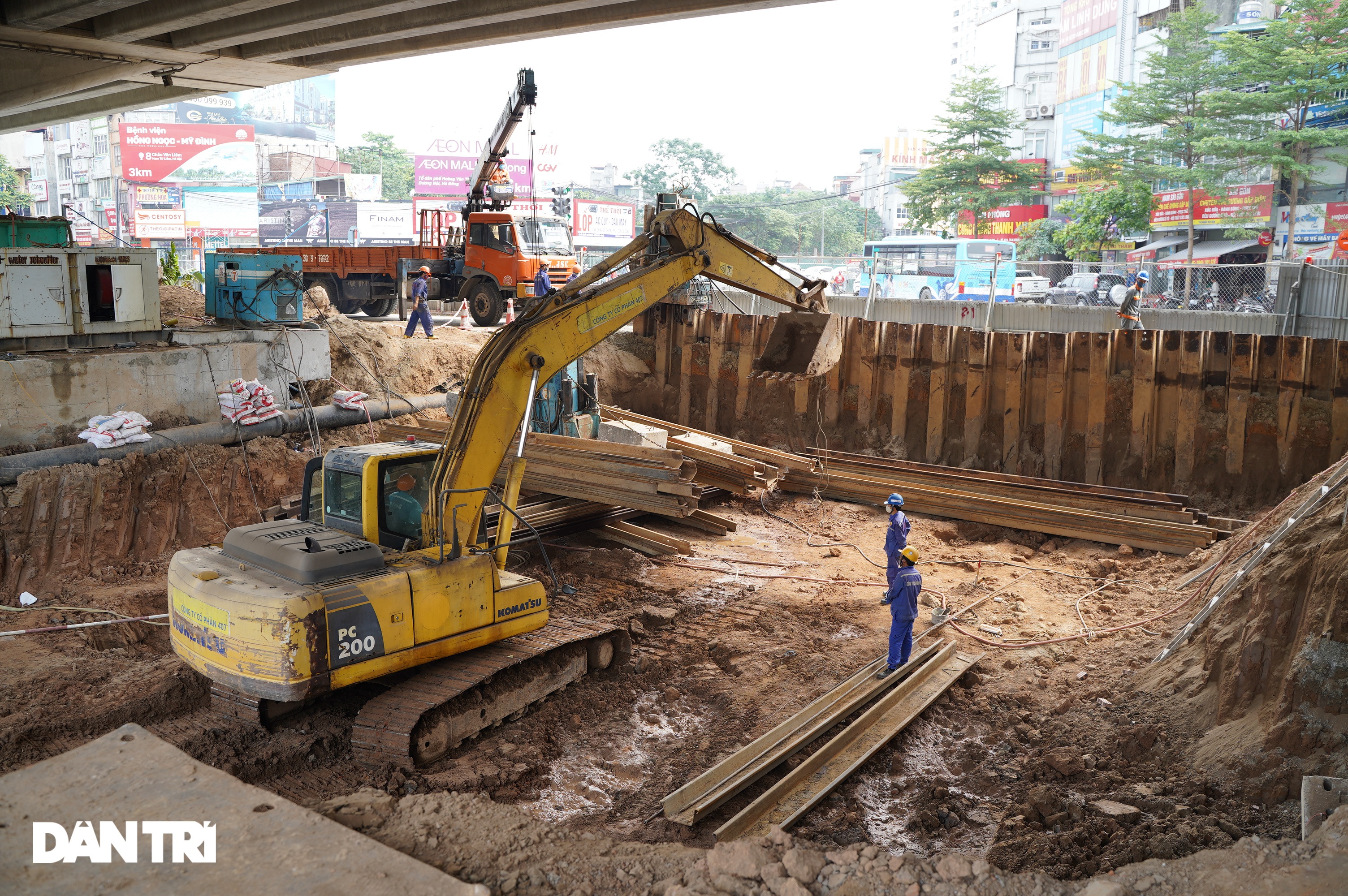 Công trình giao thông ngầm trọng điểm ở Hà Nội đẩy nhanh tiến độ trước mùa mưa