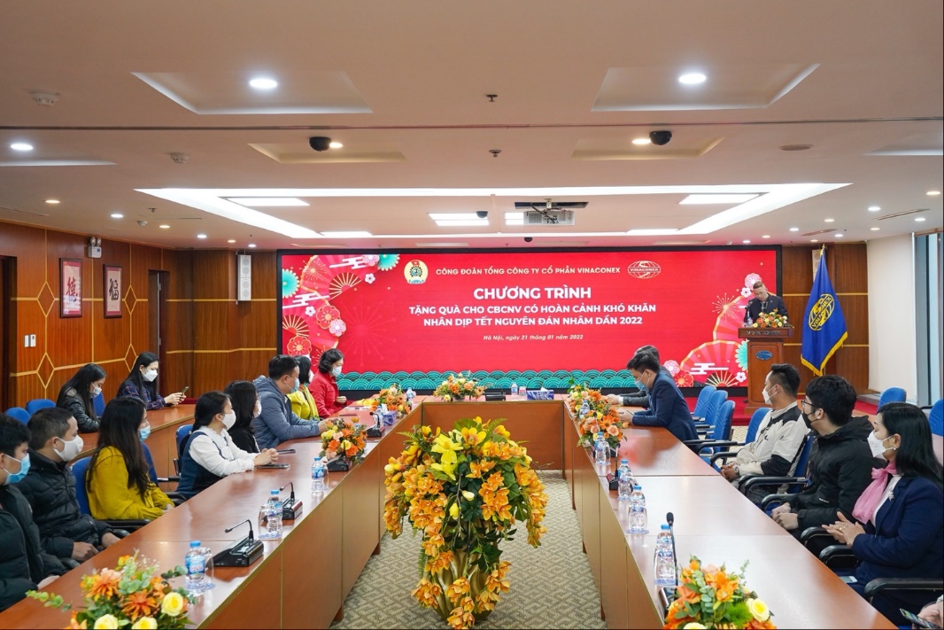 Tổng công ty trao tặng quà cho CBCNV, người lao động có hoàn cảnh khó khăn nhân dịp Tết Nguyên đán Nhâm Dần 2022