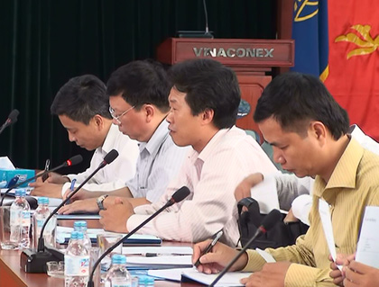 Đoàn giám sát – Ủy ban thường vụ Quốc hội làm việc với Ban lãnh đạo Tổng công ty cp VINACONEX